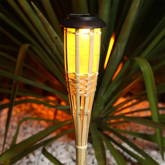 Solar Bamboo Torch Flame Garden Light Outdoor & Pond Lighting product image 1
