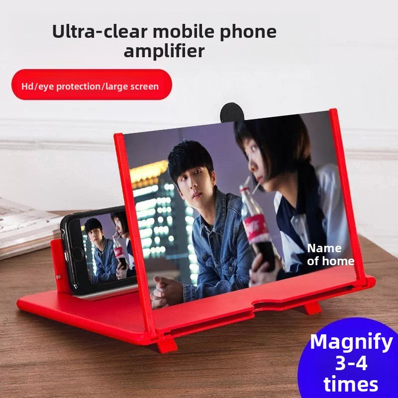 3d Screen HD Mobile Phone Magnifier Mobile Desktop Screen Amplifier Stretch Phone Stand 10 Inch