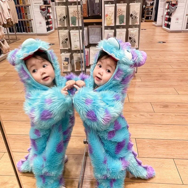 Cute Animal Baby Jumpsuit shown in size 130cm