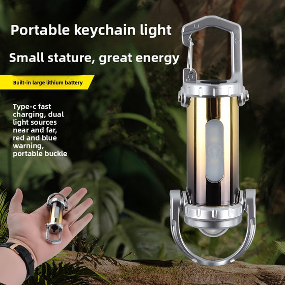 Multifunctional Keychain LED Flashlight with Emergency Light Outdoor Lighting & Tools product image 1