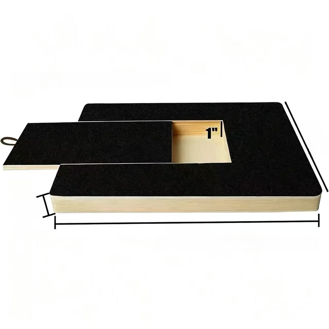 Wooden dog scratching pad for household use