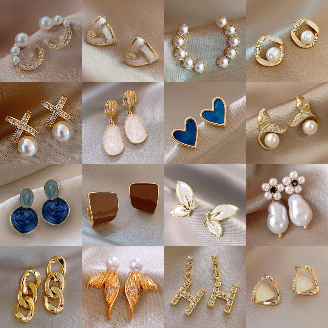 Diamond Dropping Oil Earrings Niche All-match Elegant Earrings