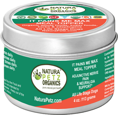 It Pains Me Max Meal Topper* Adjunctive Nerve Pain & Neuralgia Support* Dogs & Cats