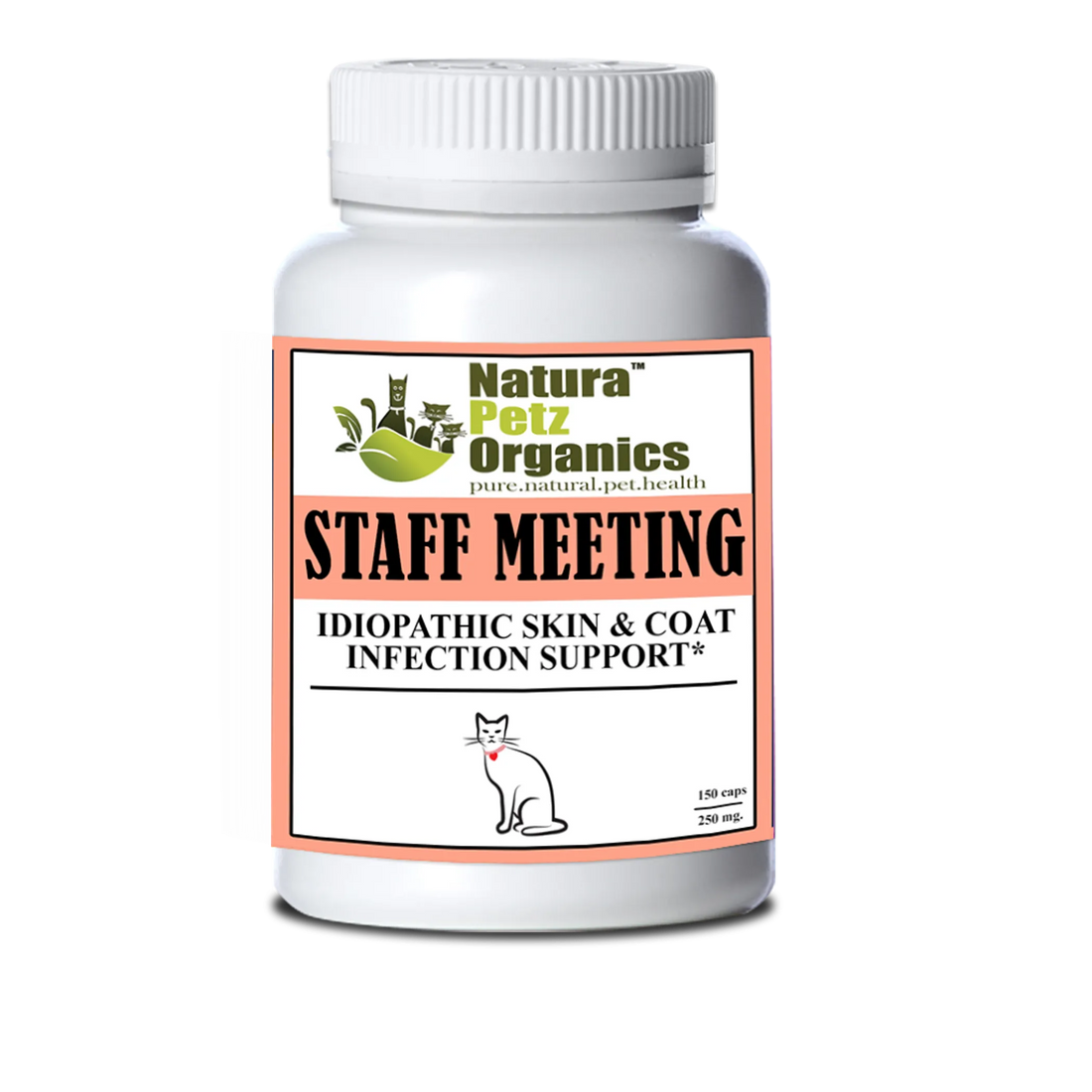 Skin & Coat Support Capsules for cats, 90 count, ingredient panel