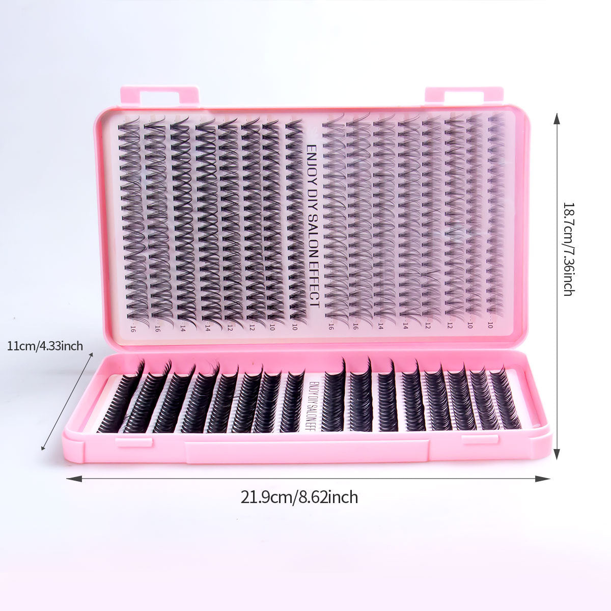 DIY False Eyelash Clusters Natural D-Curve Segmented Lashes