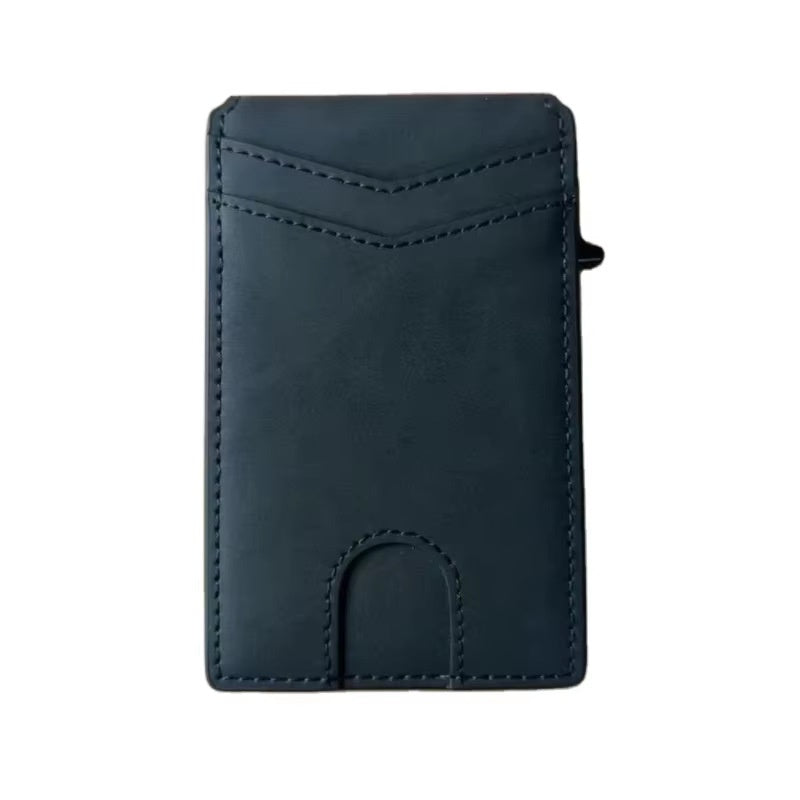 RFID Anti-Degaussing Aluminum Alloy Flip Card Holder