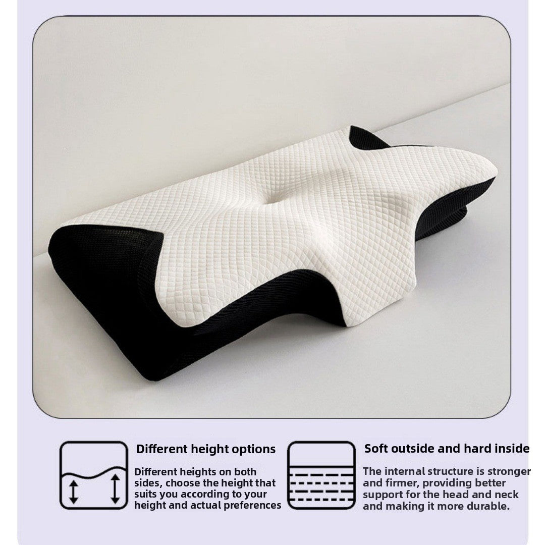 Neck pillow memory foam pillowcase butterfly removable pillowcase