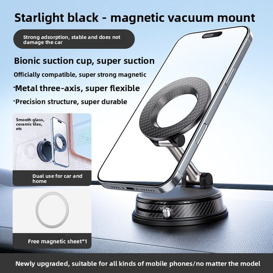 Rotating Magnetic Car Phone Holder With Wireless Charging product image 1