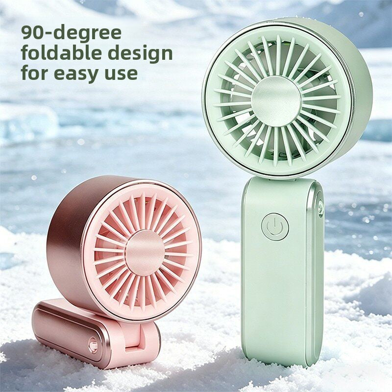Foldable mini handheld fan with USB charging, photo 2