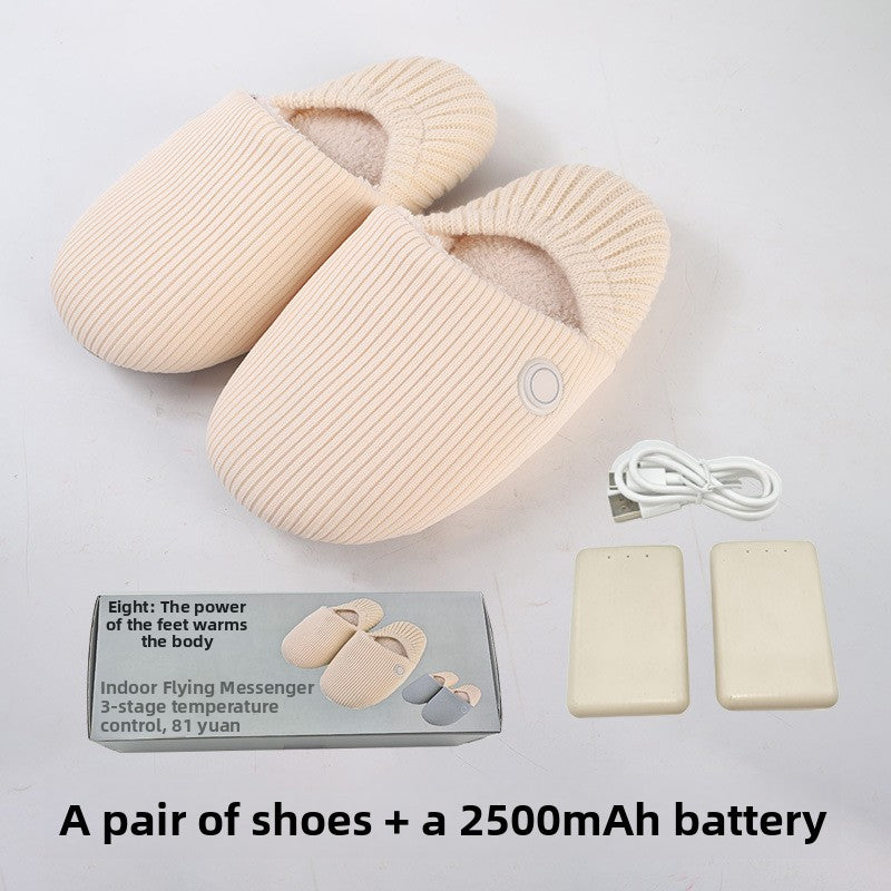 Knitted Electric Heating Slippers