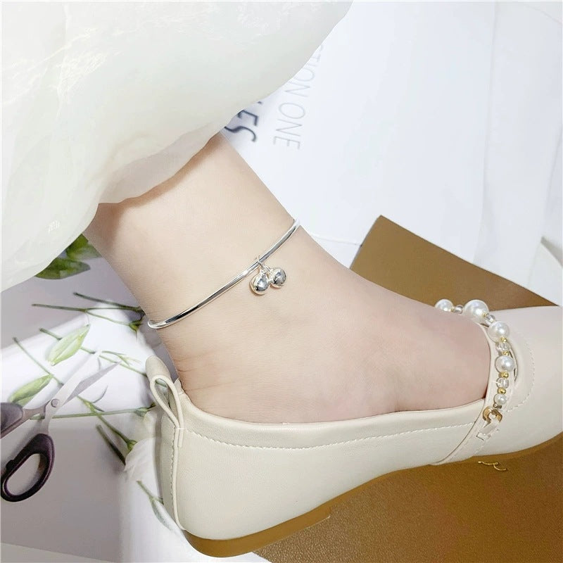 Handmade Geometric Open Copper Anklet for Women