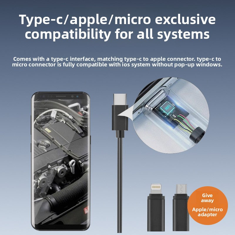 HD Dual Lens Endoscope for Mobile Phones