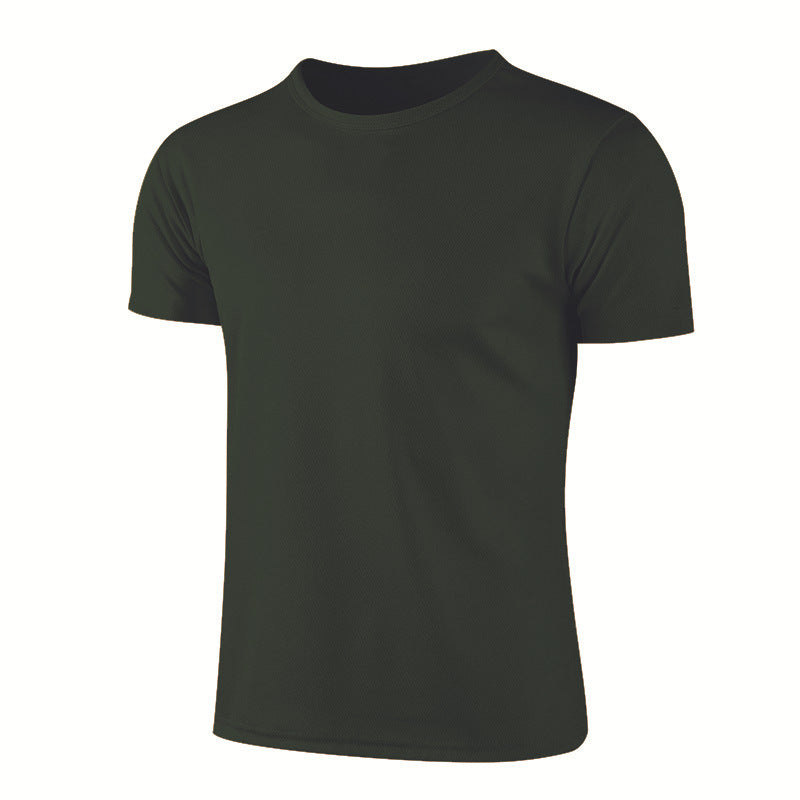 Men's Sports Quick-Dry Short Sleeve Round Neck Athletic Tee