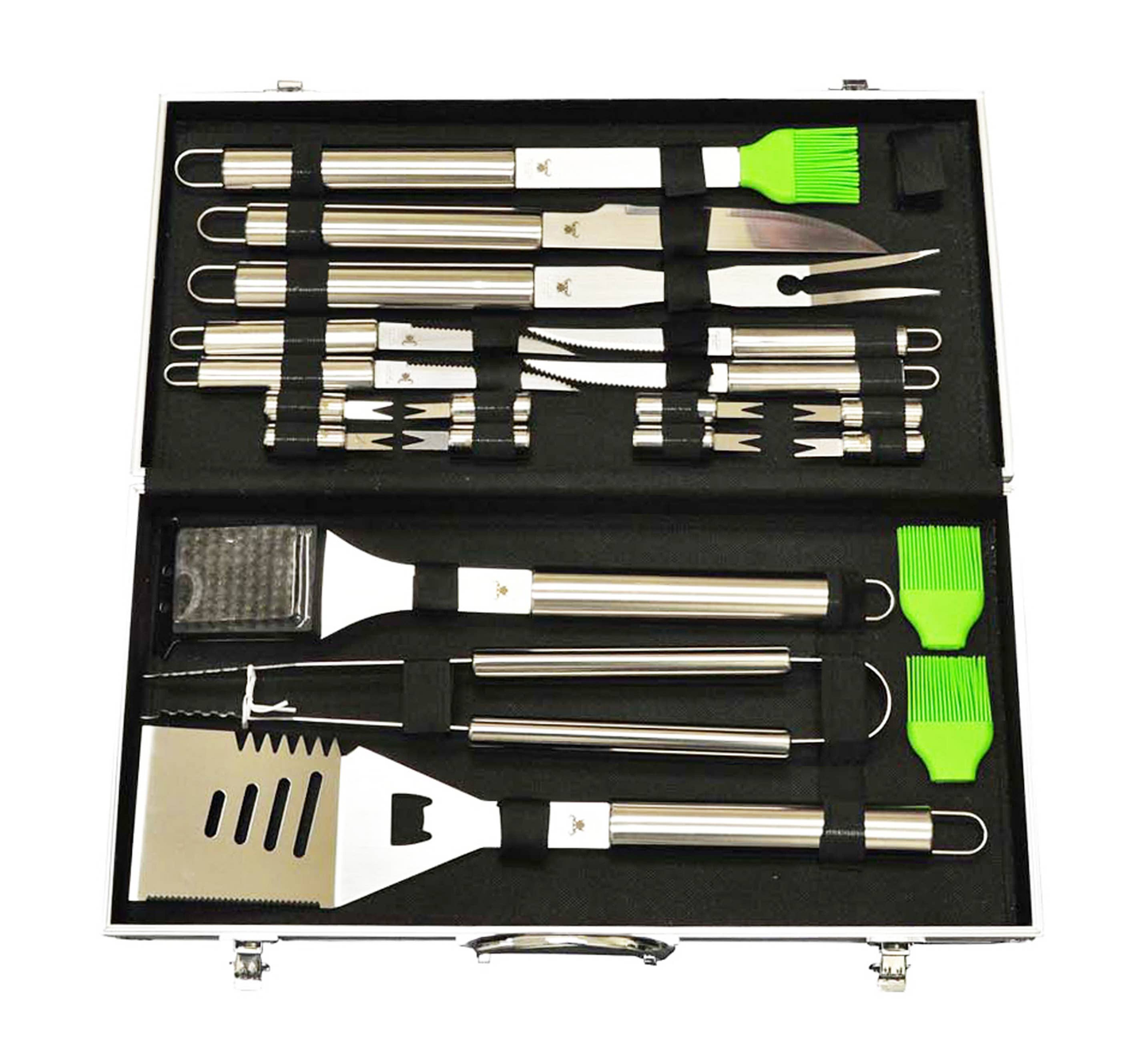20-Piece Stainless Steel BBQ Tool Kit