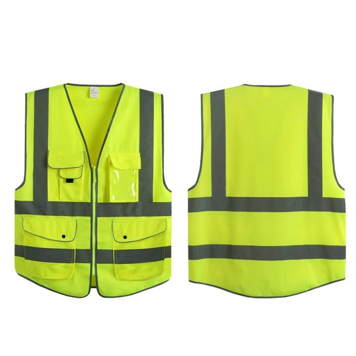 Reflective Safety Vest, Neon Green