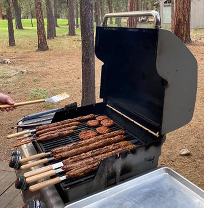 Thin Stainless Steel BBQ Skewer