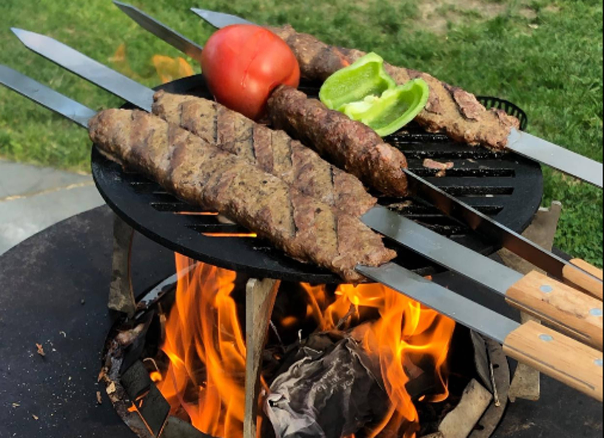 Thin Stainless Steel BBQ Skewer