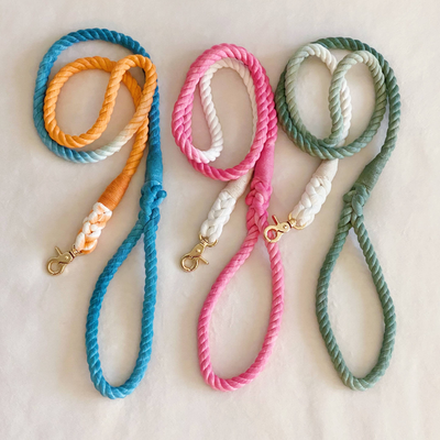 Ellison+Young Hand-Dyed Cotton Rope Dog Leash