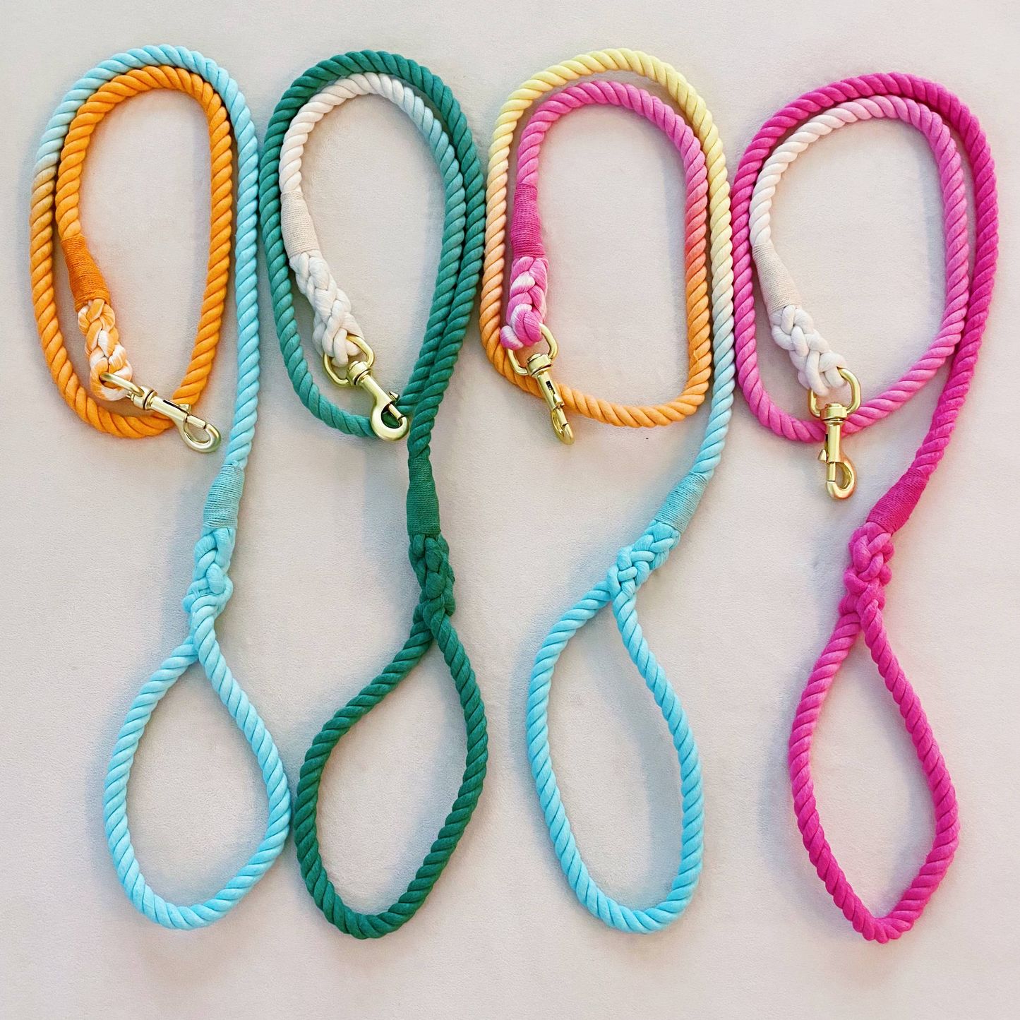 Ellison+Young Hand-Dyed Cotton Rope Dog Leash