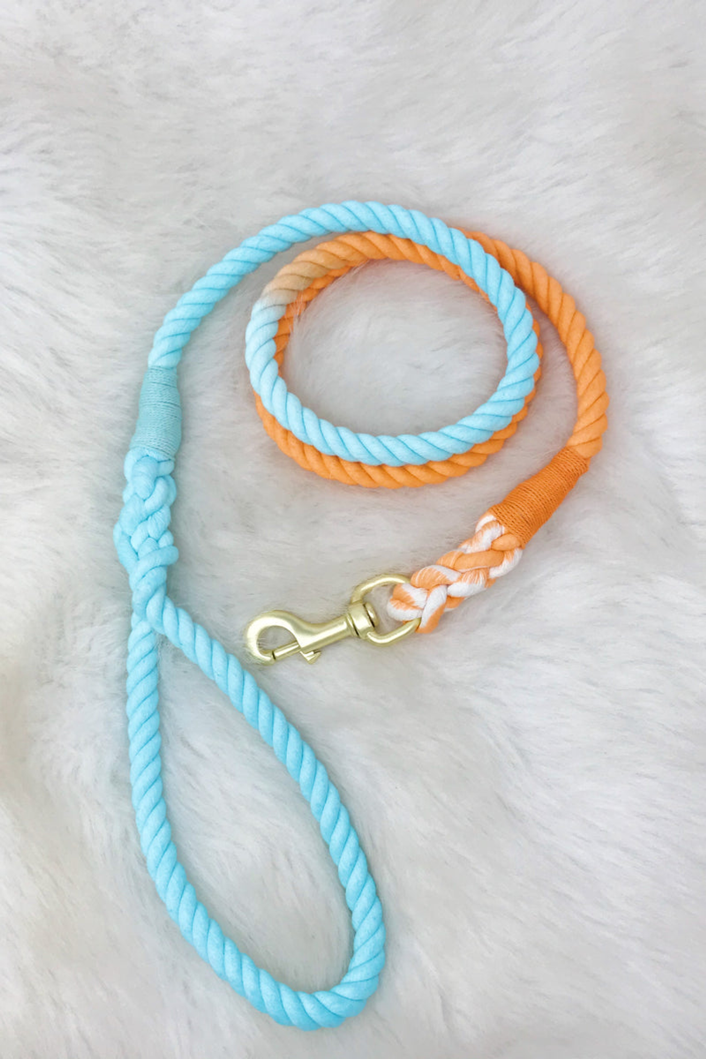 Ellison+Young Hand-Dyed Cotton Rope Dog Leash
