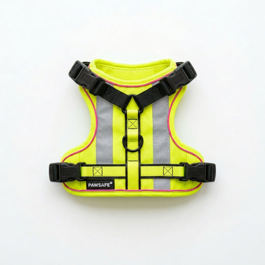 Reflective dog vest side view for small breeds