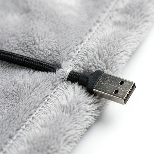 Heated Wearable Blanket — detail