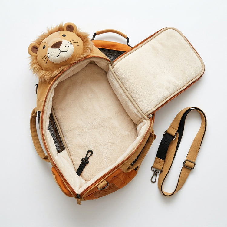 Lion Design Pet Bag — lifestyle