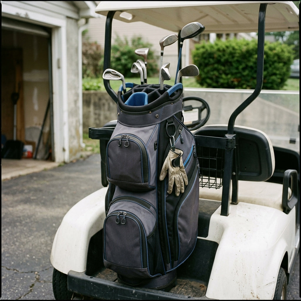 14-Way Golf Cart Bag with Cooler and Waterproof Pockets ugc style