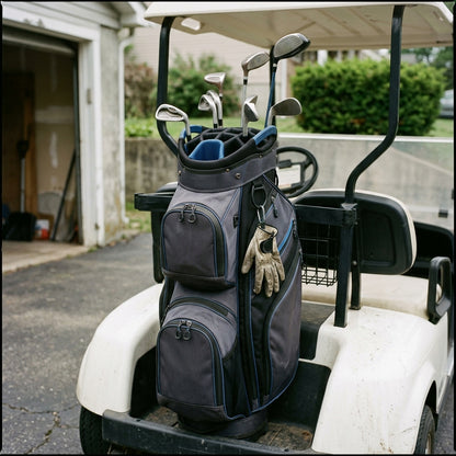 14-Way Golf Cart Bag with Cooler and Waterproof Pockets ugc style