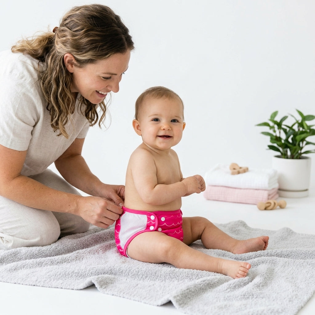 Reusable Baby Swim Diaper at pool