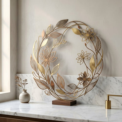 Modern Metal Wall Art Home Decor - Lifestyle