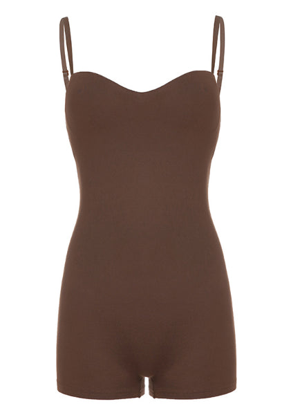 Women's sweetheart neck spaghetti strap slim-fit romper, photo 7