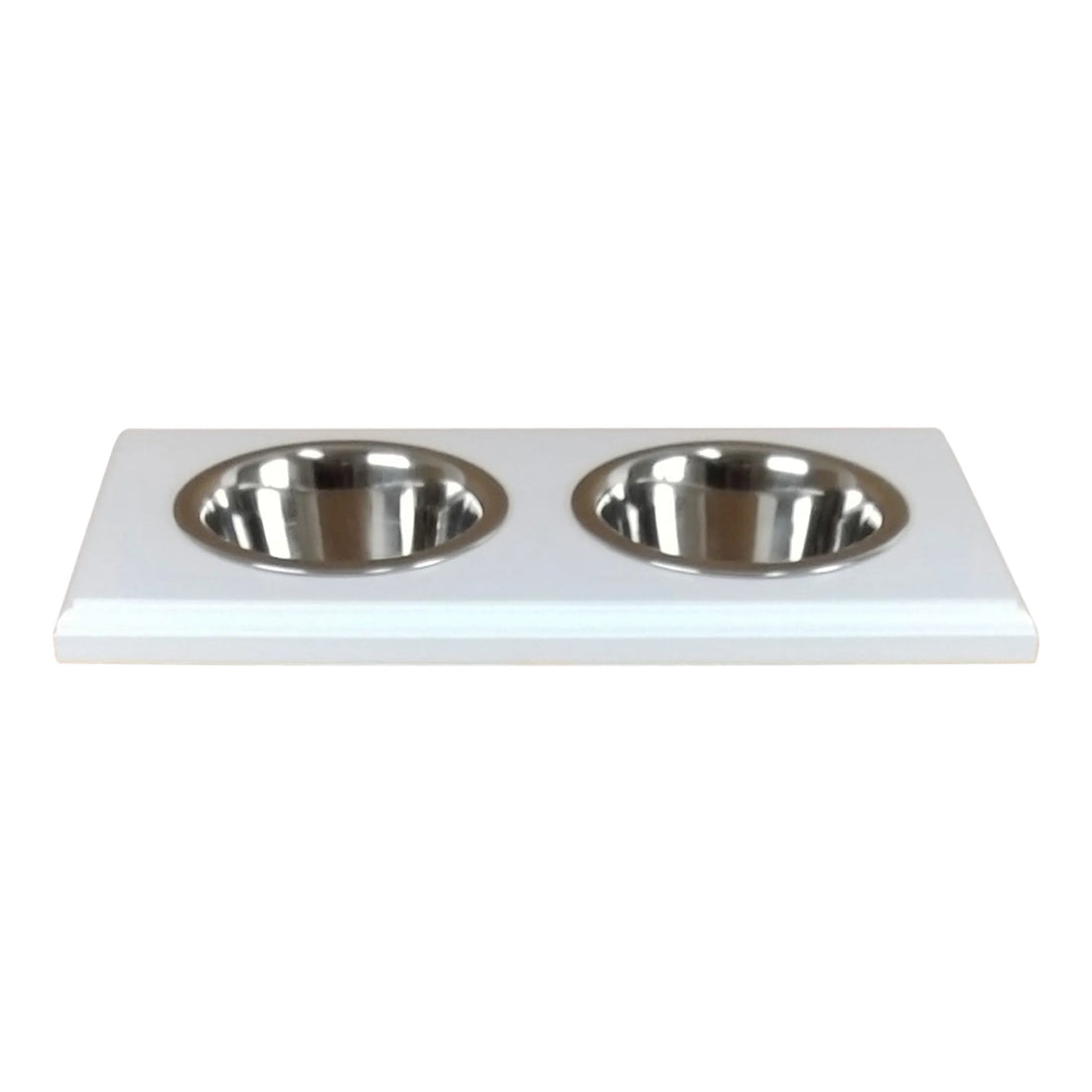 Champion Bowl pet food holder, white finish detail