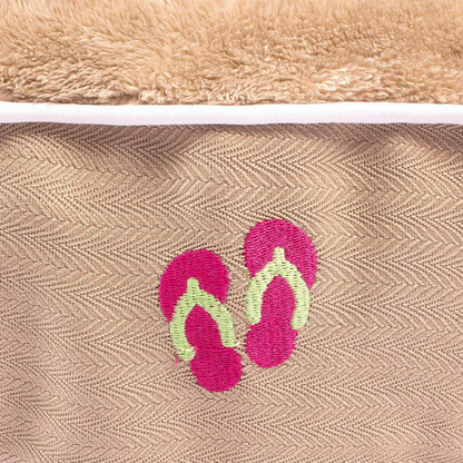 Halo Flip Flops Round Dog Bed