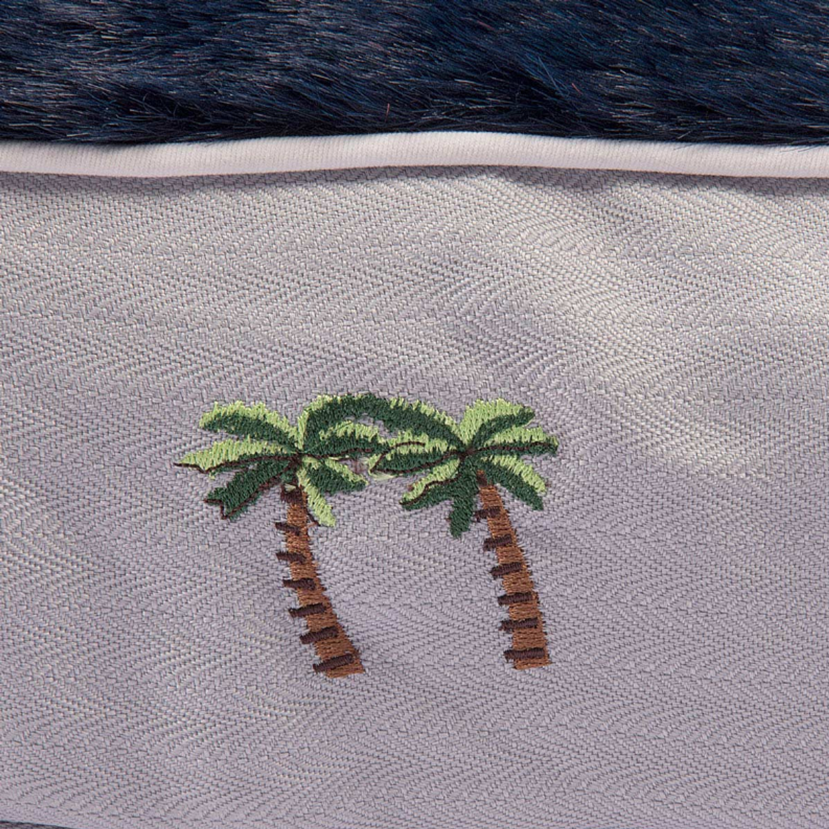 Halo Palm Trees Rectangular Dog Bed