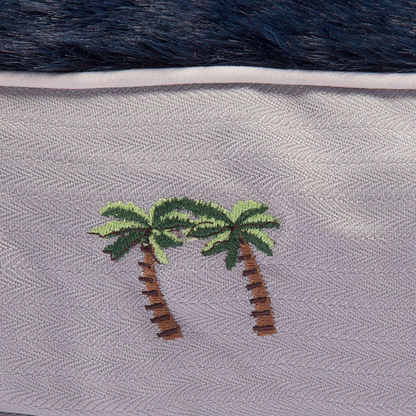 Halo Palm Trees Rectangular Dog Bed