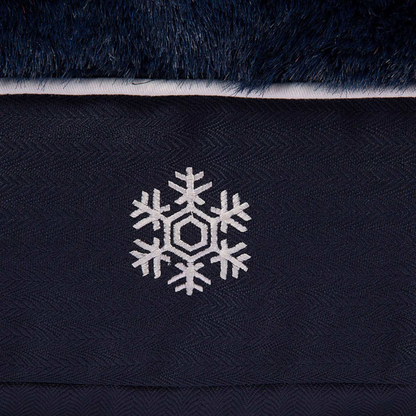 Halo Snowflakes Rectangular Dog Bed