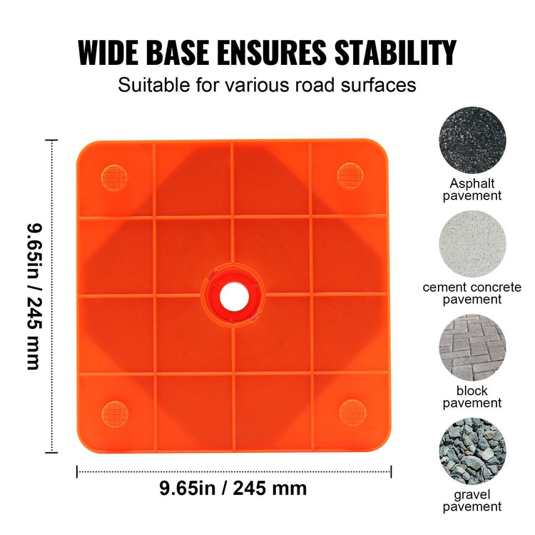 18-Inch Collapsible Traffic Safety Cones product feature detail