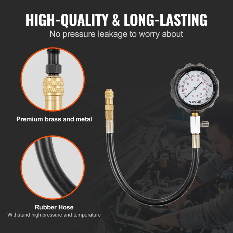 18-Piece Diesel Compression Gauge Set package contents