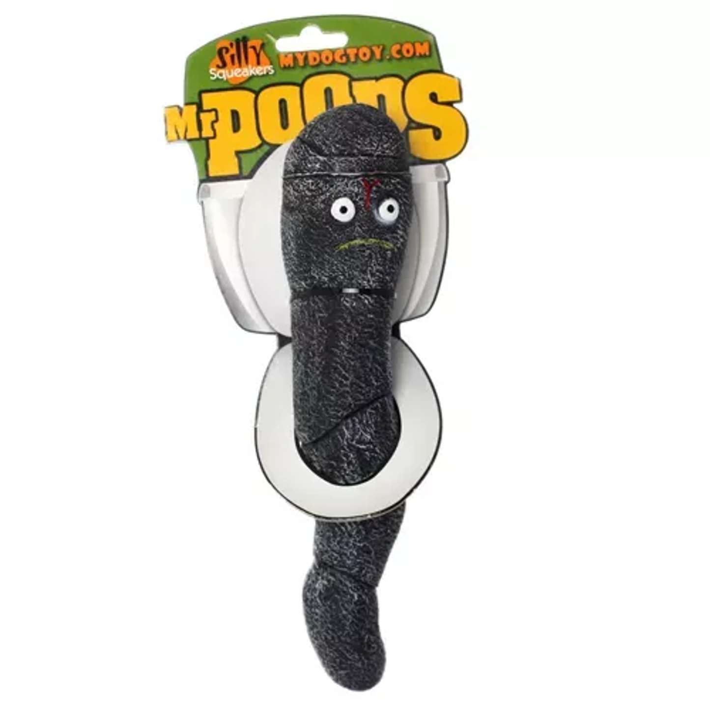 Silly Squeaker Mr. Poops Dog Toy