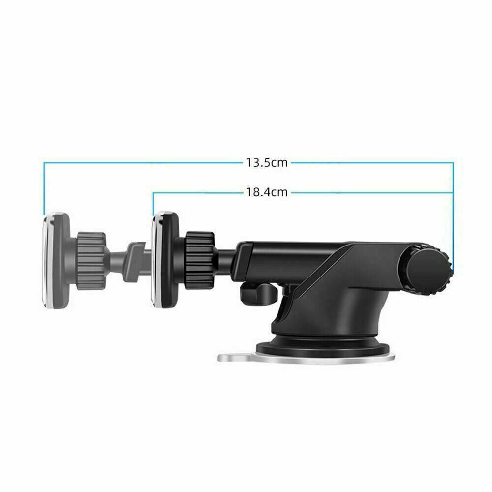 Suction cup base of car phone holder close-up