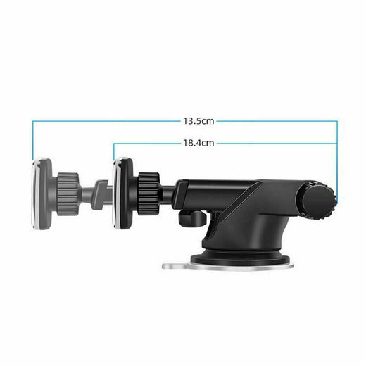 Suction cup base of car phone holder close-up