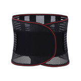 All-season breathable lumbar support belt (black mesh)