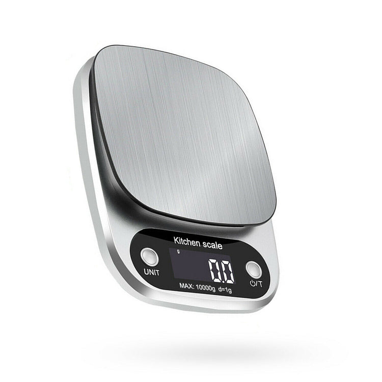 Digital kitchen scale in baking prep lifestyle