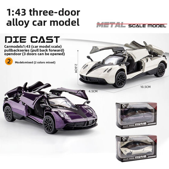 Three-Door Alloy Pull Back Toy Car Model product image 1