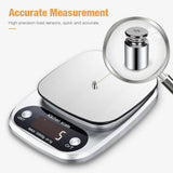 Digital kitchen scale top view