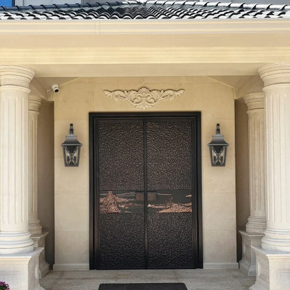 Black Outdoor Wall Light Waterproof Modern Porch Fixture