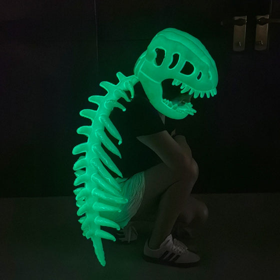 Glowing Dinosaur Skeleton Mask and Hat Set product image 4