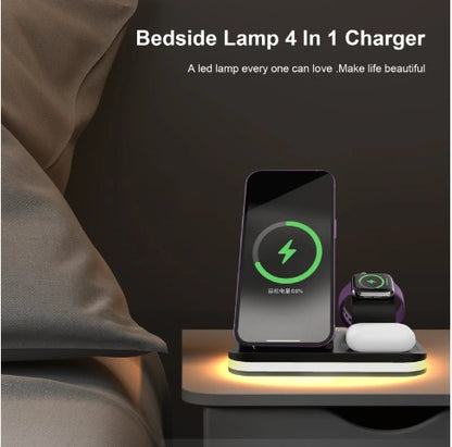 Multi function wireless charger ports close up