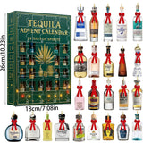 Tequila Bottle Christmas Advent Calendar Ornaments